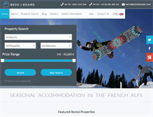 Tablet Screenshot of bedsnboard.com